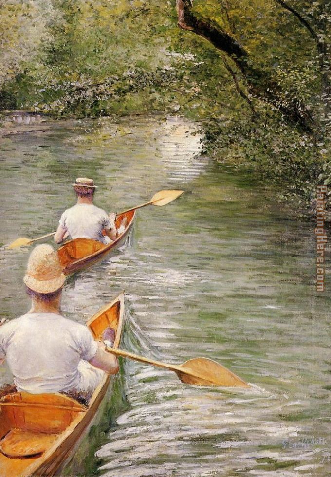 Gustave Caillebotte The Canoes